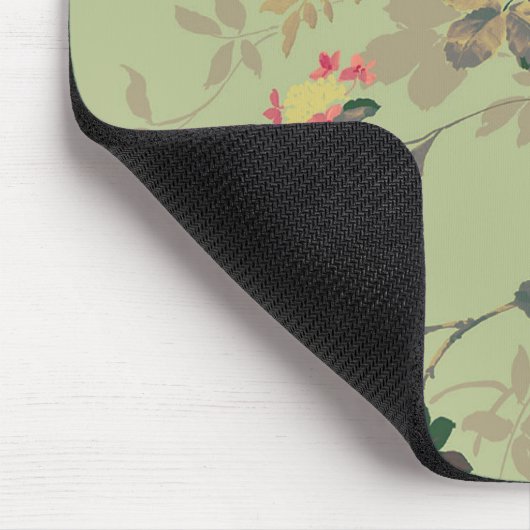  Elegant roze roodgelroze rozenpatroon Muismat (Hoek)