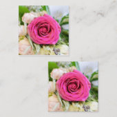 Elegant roze Roos bloem Notitiekaartje (Voorkant / Achterkant)