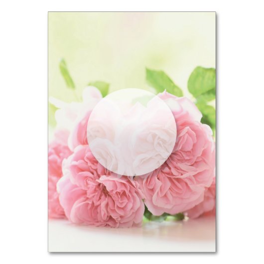 Elegant roze Roos bruiloft Kaart (Achterkant)