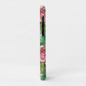 Elegant Roze Roos Nep Gebrandschilderd Glas Patroo Case-Mate iPhone Case (Achterkant/links)