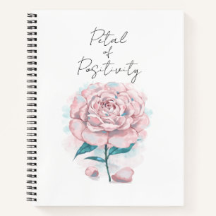 Elegant Roze Roos Spiraal Notitieboek - Dagelijks