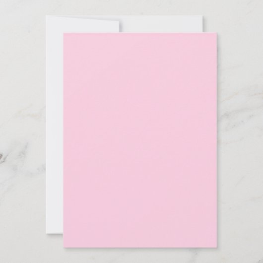 Elegant Roze Rose Bloemen Wit Verjaardagsfeest Kaart (Achterkant)