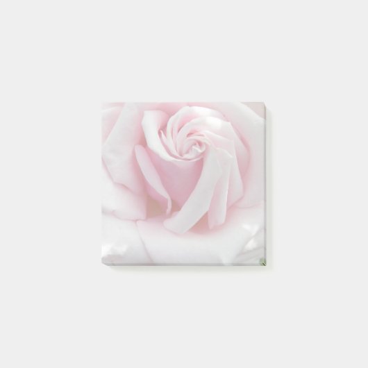Elegant roze Rose Bloom Floral Post-it® Notes (Voorkant)