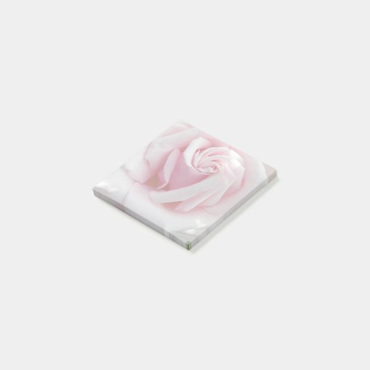 Elegant roze Rose Bloom Floral Post-it® Notes (Schuin)