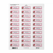 Elegant roze Rose Bouquet Floral Etiket (Full Sheet)