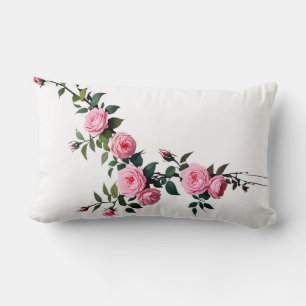 Elegant roze Rose Branch Design Kussen