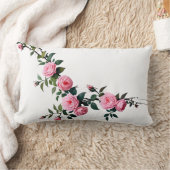 Elegant roze Rose Branch Design Kussen (Deken)