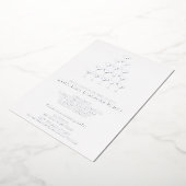 Elegant Roze Rose Champagne Tower repetitie diner Folie Uitnodiging (Gedraaid)