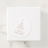 Elegant Roze Rose Champagne Tower Script Bruiloft Bedankjes Labels (In situ)