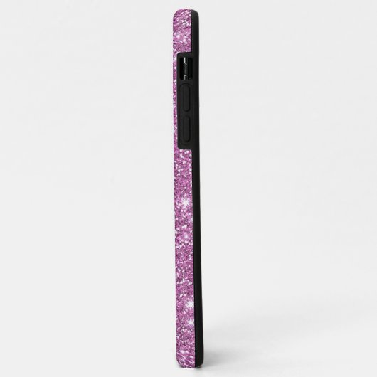 Elegant roze Rose Faux Glamoureus Glitter Case-Mate iPhone Case (Achterkant/links)