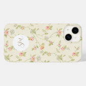 Elegant roze Rose Floral Apple Samsung Phone Case (Achterkant (horizontaal))