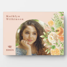 Elegant roze Rose Floral Arch Foto Afstuderen