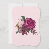 Elegant roze Rose Garden Vrijgezellenfeest Kaart (Achterkant)