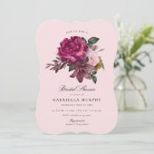 Elegant roze Rose Garden Vrijgezellenfeest Kaart (Staand voorkant)