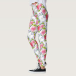 Elegant Roze Rose Girly Chic Bloemen Patroon Leggings<br><div class="desc">Het moderne design heeft een roze rozenbloemmotief #leggings #clothing #apparel #gifts #fitness #sports #fitnessapparel #fitnessclothing #mode #fashionable #style #stylish #trendy #trending #floral</div>