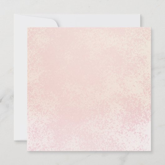 Elegant roze Rose | Gold Lijst 50e verjaardag Kaart (Achterkant)