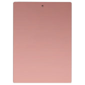 Elegant roze Rose Gold Monogram Klembord (Achterkant)