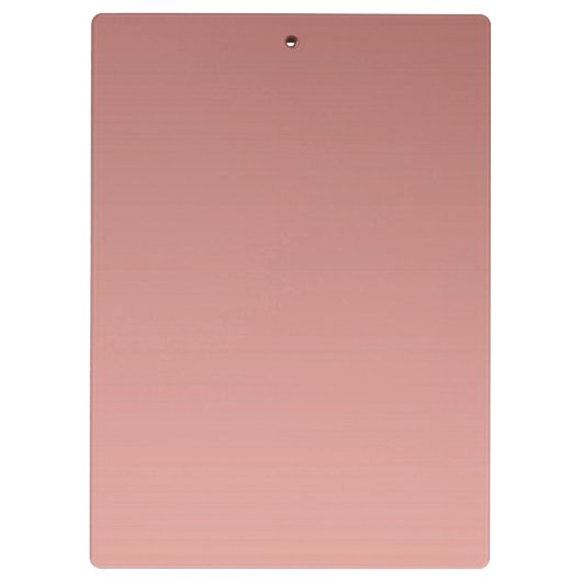 Elegant roze Rose Gold Monogram Klembord (Achterkant)