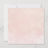 Elegant roze Rose | Goud Lijst 18e verjaardag Kaart (Achterkant)