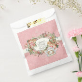  Elegant Roze Rose Tea Party Vrijgezellenfeest Bedankzakje (Gezegeld)