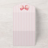 Elegant Roze Rose Vrijgezellenfeest Party All In One Uitnodiging (Buitenkant)