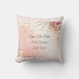 Elegant roze Roses Spring Blossom behalve de datum Kussen