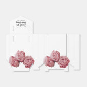 Elegant roze Roses Wedding Bedankdoosjes (Uitgevouwen)