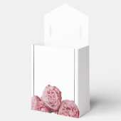 Elegant roze Roses Wedding Bedankdoosjes (Geopend)