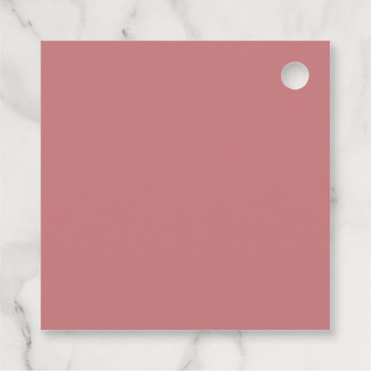 Elegant roze Roses Wedding Gift Bedankjes Labels (Achterkant)