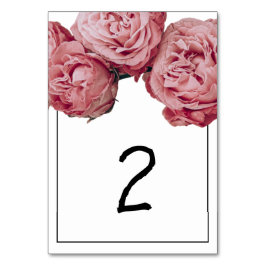 Elegant roze Roses Wedding Kaart