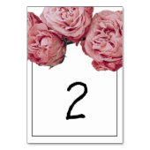 Elegant roze Roses Wedding Kaart (Achterkant)
