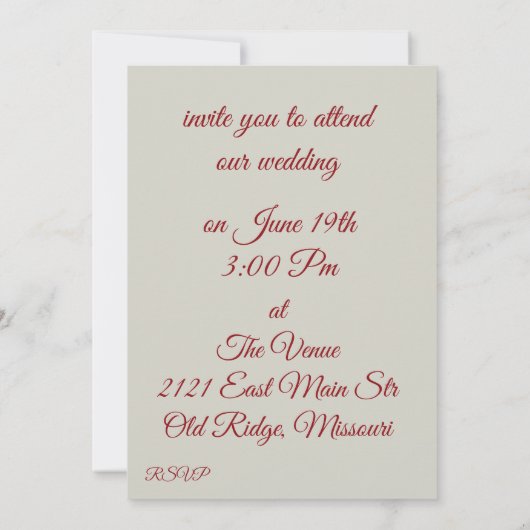 Elegant roze roze bruiloft kaart (Achterkant)