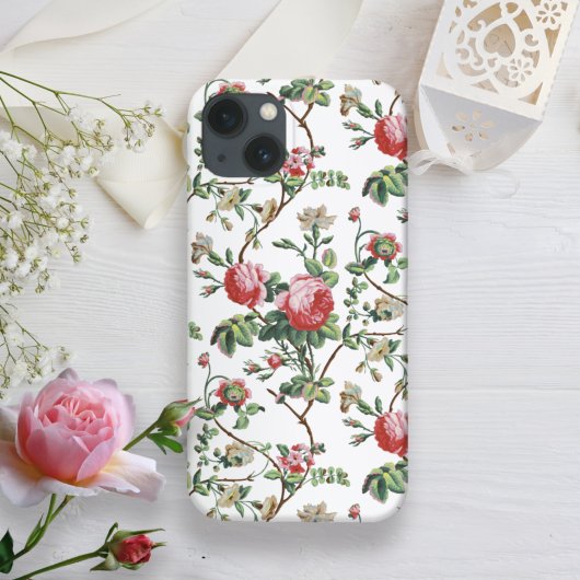 Elegant  Roze Roze Floral Case-Mate iPhone Case