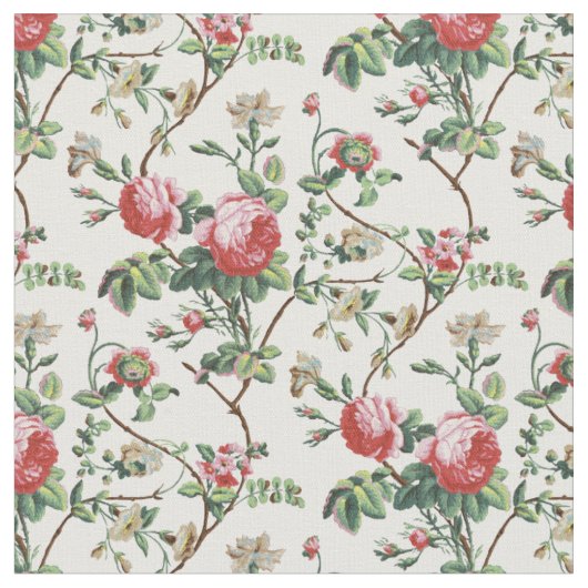 Elegant Roze Roze Floral Stof (Close Up)