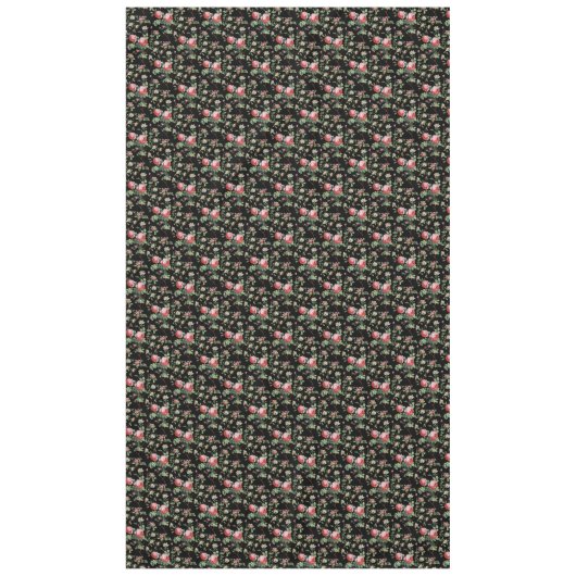 Elegant  Roze Roze Floral Tablecloth Tafelkleed (Voorkant)