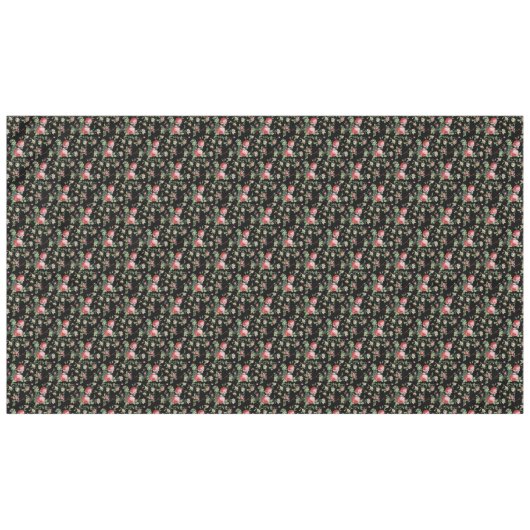 Elegant  Roze Roze Floral Tablecloth Tafelkleed (Voorkant (Horizontaal))
