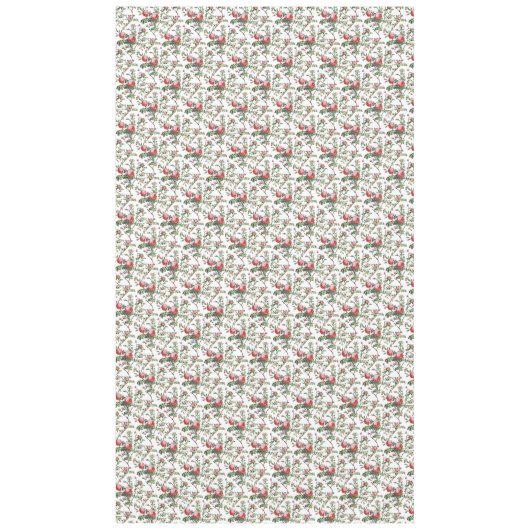 Elegant  Roze Roze Floral Tafelkleed (Voorkant)