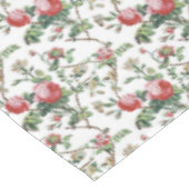 Elegant Roze Roze Floral Tafelkleed (Gekanteld)