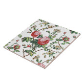 Elegant  Roze Roze Floral Tegeltje (Zijkant)