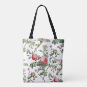Elegant  Roze Roze Floral Tote Bag (Achterkant)