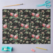 Elegant  Roze Roze Floral Weefpapier Tissuepapier (Craft)