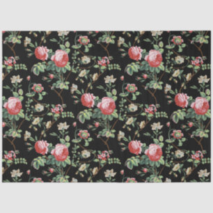Elegant  Roze Roze Floral Weefpapier Tissuepapier