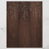 Elegant roze roze floral wood kookbook divider (Achterkant)