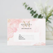 Elegant Roze Roze Goud Glitter cadeaubon (Staand voorkant)