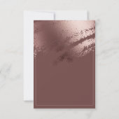 Elegant roze roze goud sparen de Datum Kaart (Achterkant)