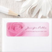 Elegant roze roze handgeschreven Script-Sjabloon Etiket (Insitu)
