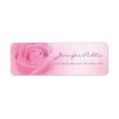 Elegant roze roze handgeschreven Script-Sjabloon Etiket (Voorkant)