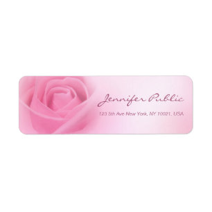Elegant roze roze handgeschreven Script-Sjabloon Etiket