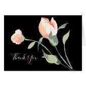 Elegant roze roze knoppen op zwarte achtergrond (Voorkant Horizontaal)