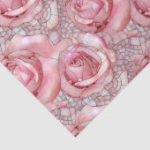 Elegant Roze Roze Mozaïek Patroon Verjaardag Tissuepapier (Detail)